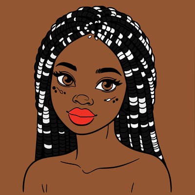 african woman with fulani braids