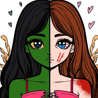 realistic girl split