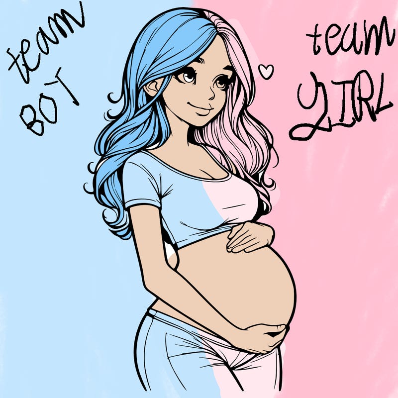 realistic pregnant girl