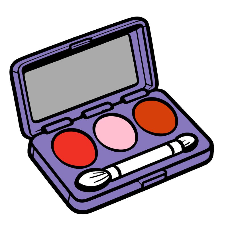 blank blush pallet
