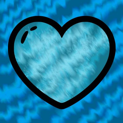a blank heart
