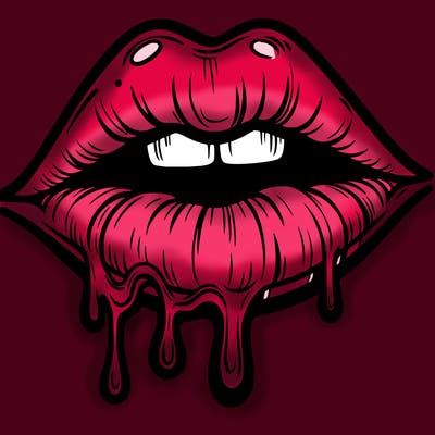 lips that look realistic and drip