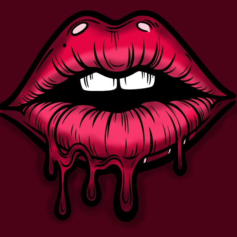 lips that look realistic and drip