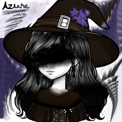 realistic girl with a witch hat
