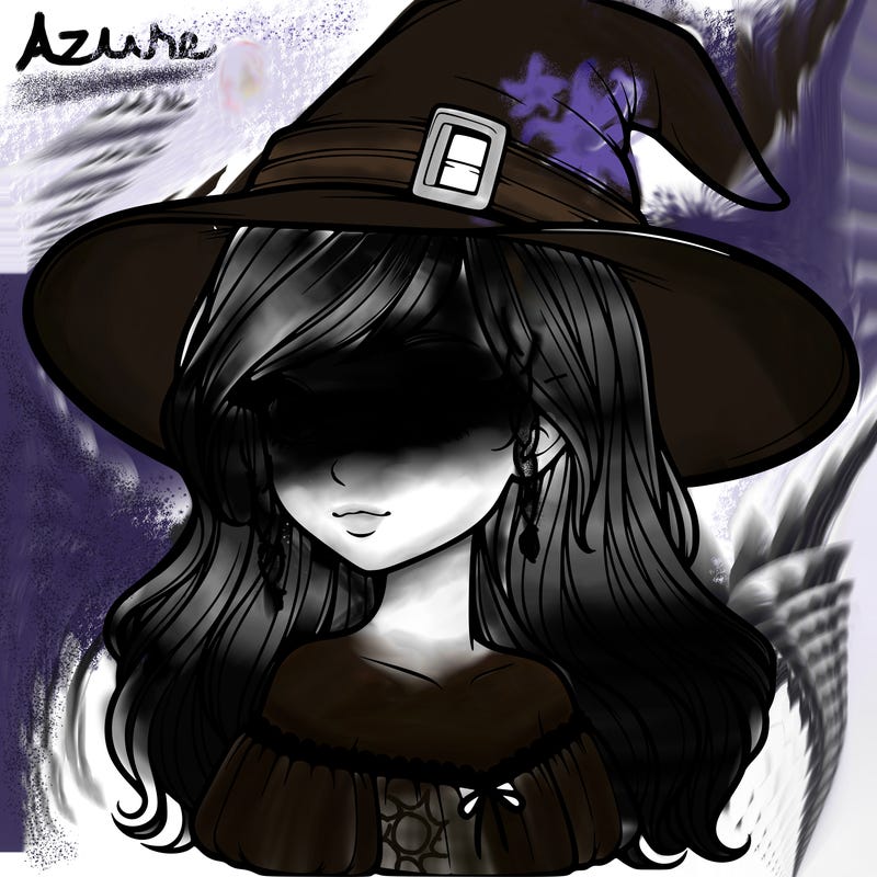 realistic girl with a witch hat