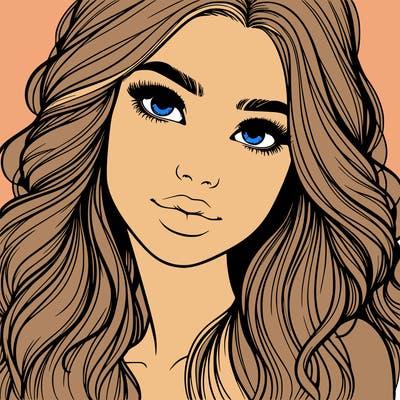 beautiful realistic girl