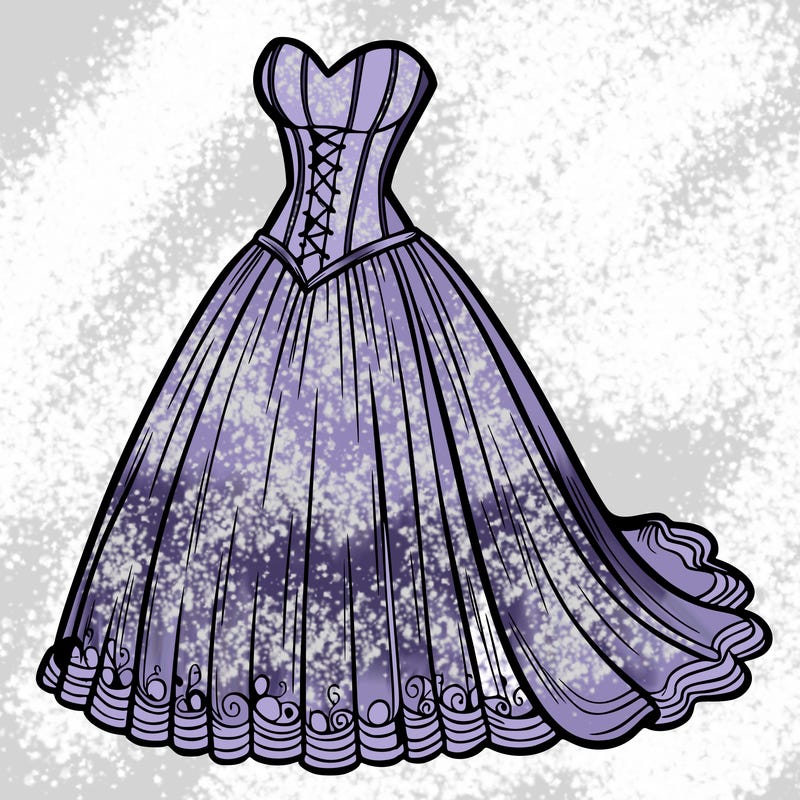 wedding dress-corset and a long and flowy skirt