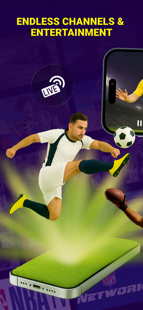 IPTV Smarters Player - PRO - IPTV Smarters Player PRO mit Live-Sport-Streaming und endlosen Unterhaltungskanälen