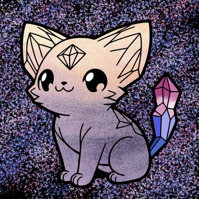 crystal kitten