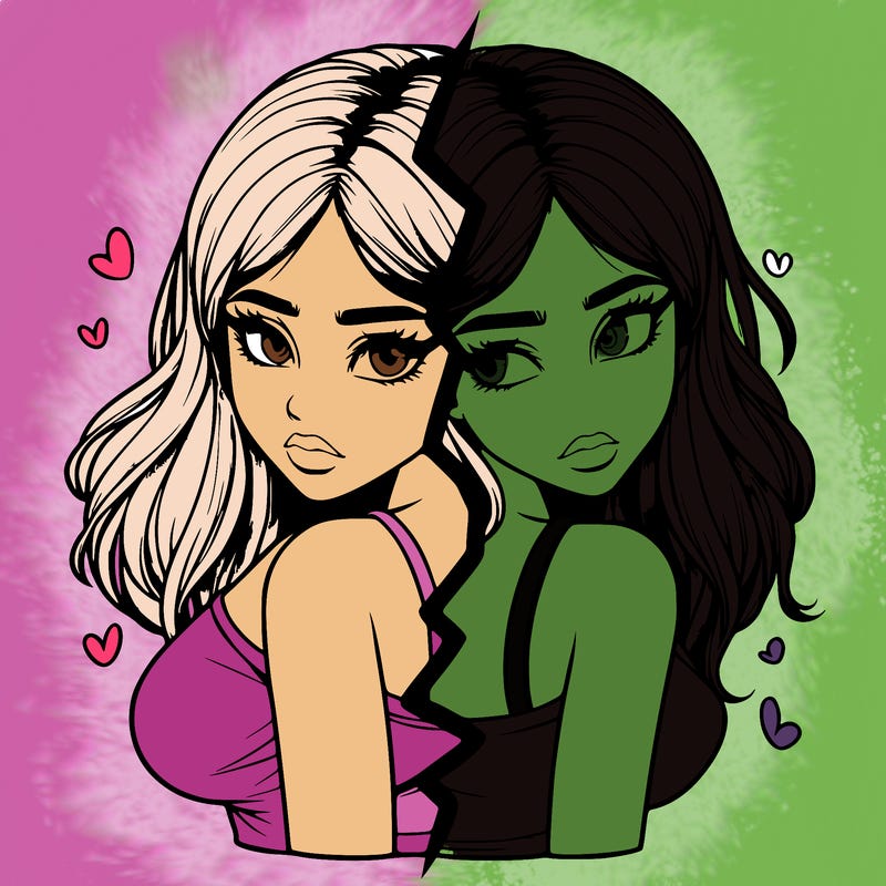 realistic girl split