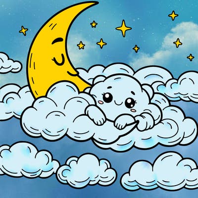 in the clouds