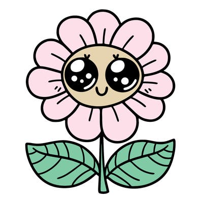 flower with eyes
