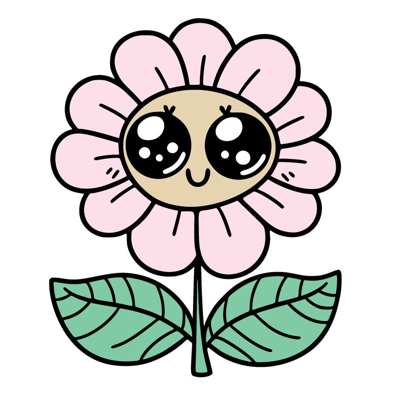 flower with eyes