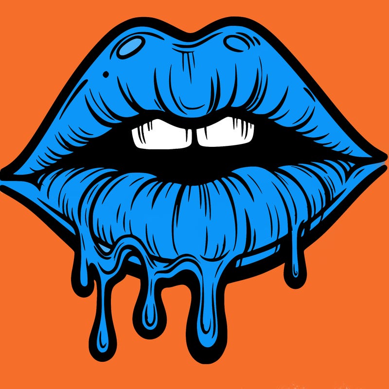 lips that look realistic and drip