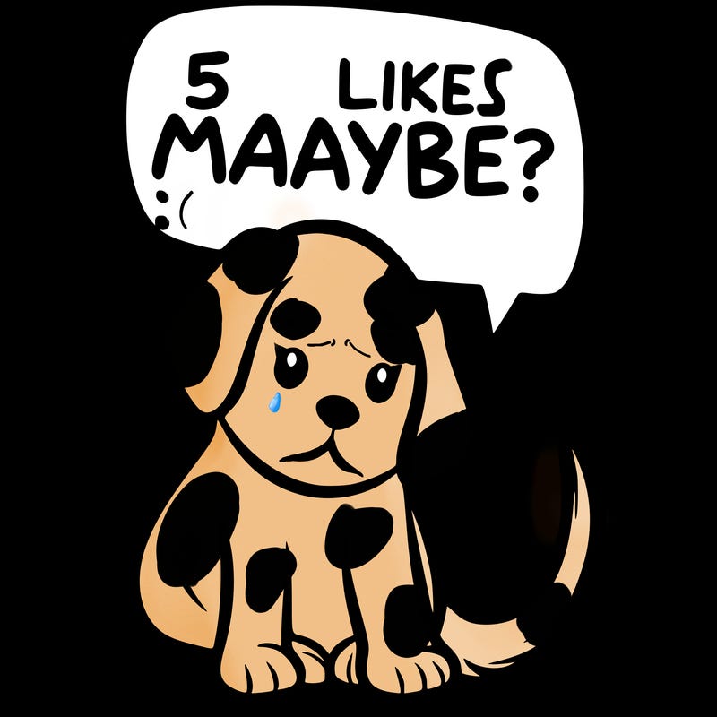 a puppy that says 5 like maybe