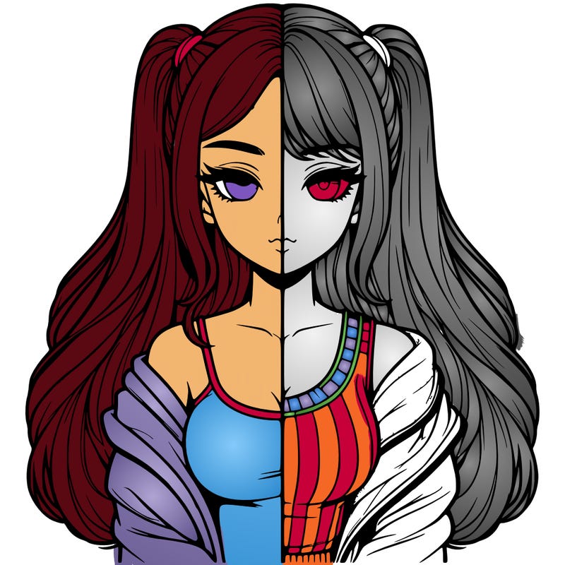 realistic girl split