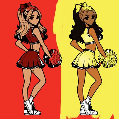 realistic cheerleader