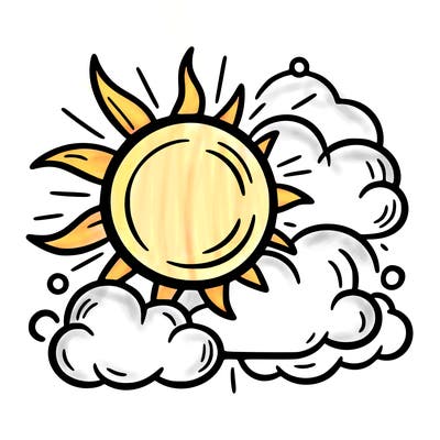 sun and clouds