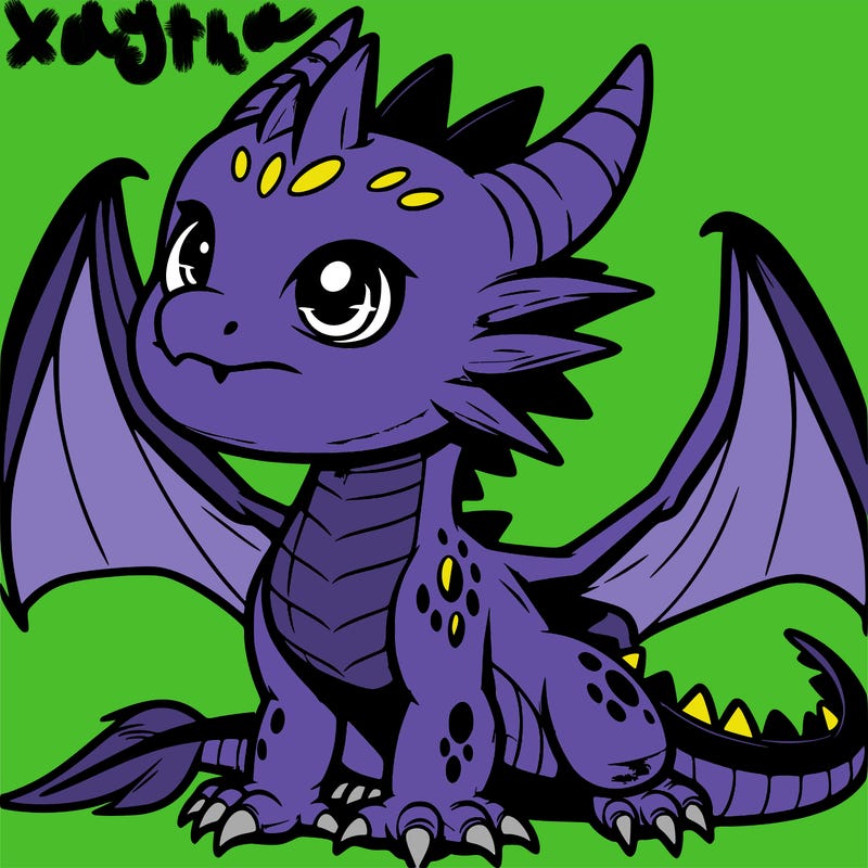 fierce baby night dragon