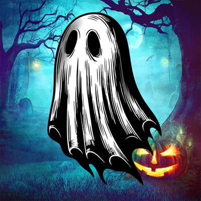 realistic creepy ghost