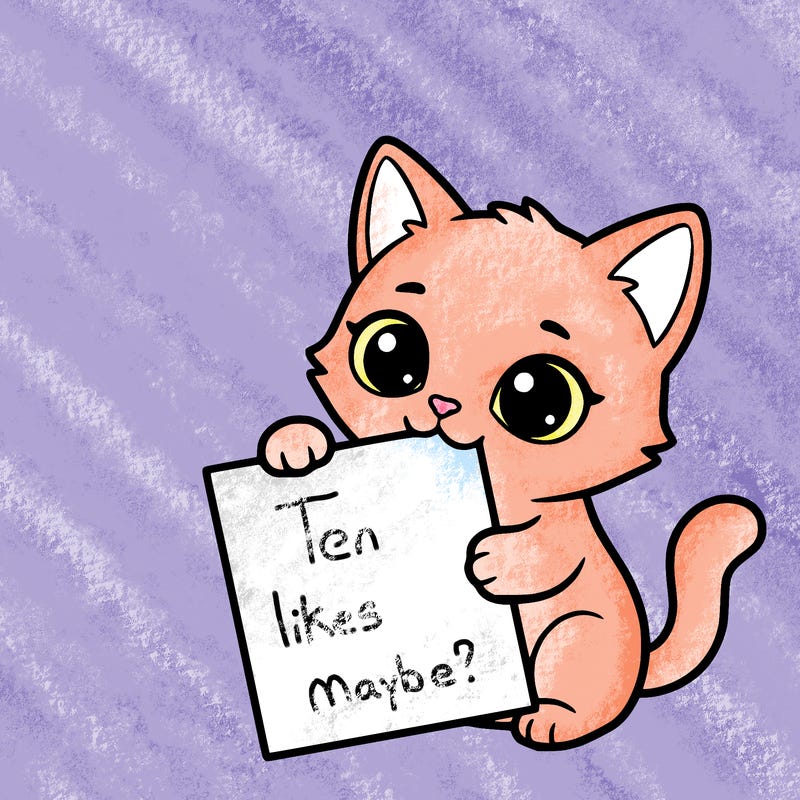 a small cat with a blank sheet of paper in its hand. the cat is sooooooo cute!