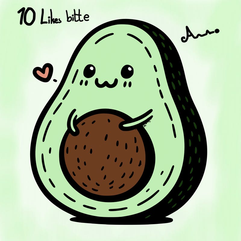 an avocado hugging an avocado