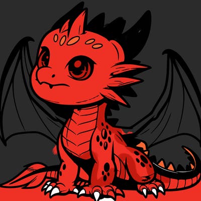 fierce baby night dragon