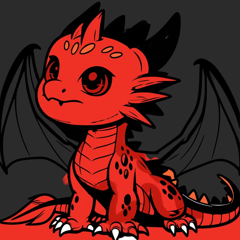 fierce baby night dragon