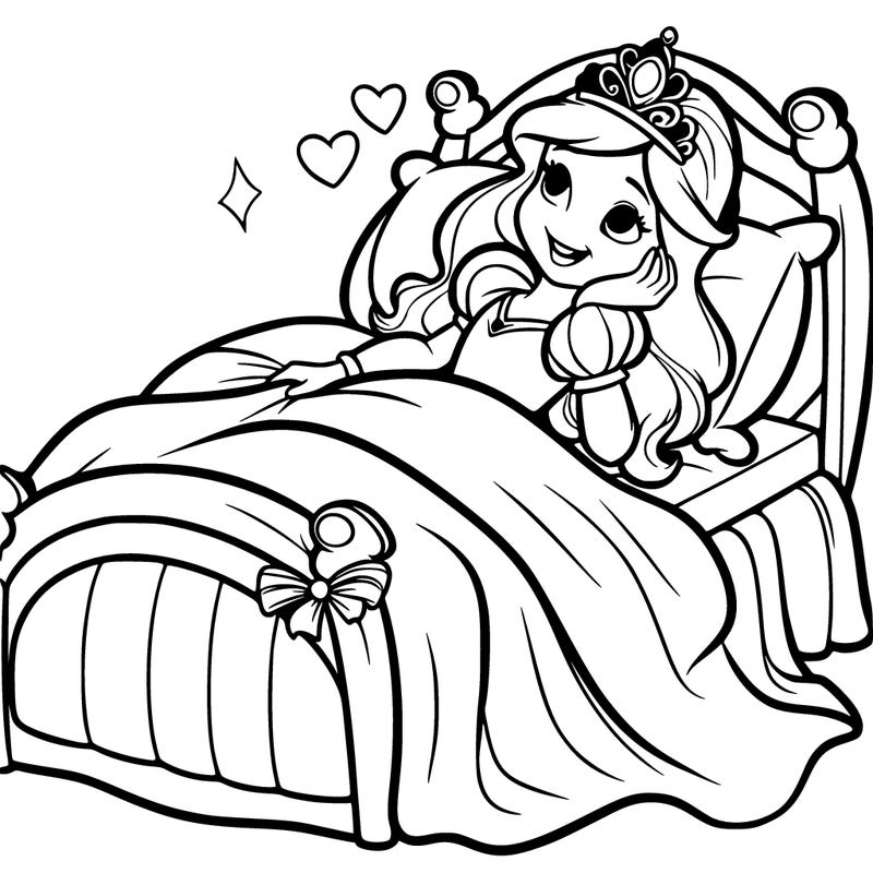 a princess waking up