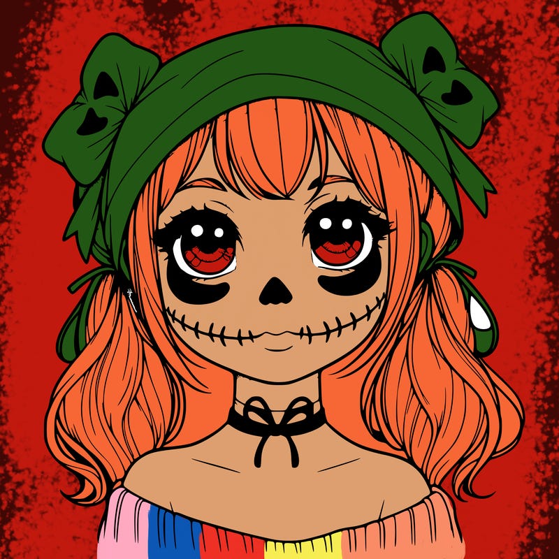 realistic girl halloween