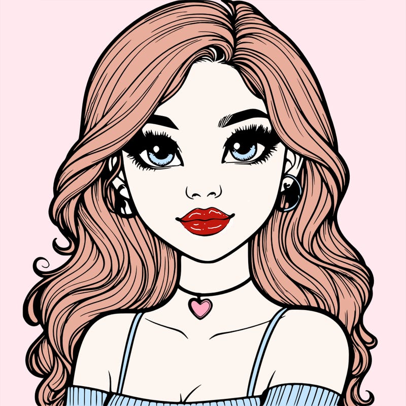 realistic pretty girl