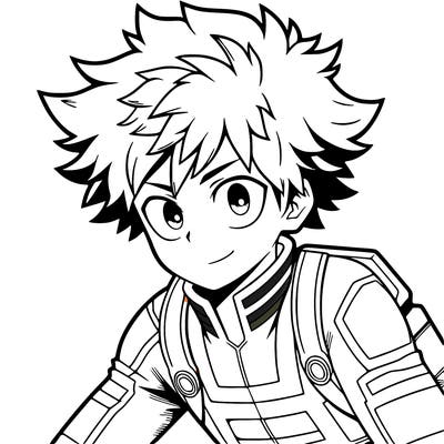 deku from the anime “my hero academia”