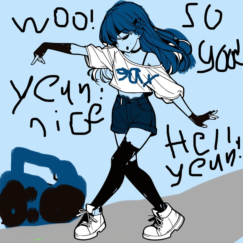 realistic girl danceing