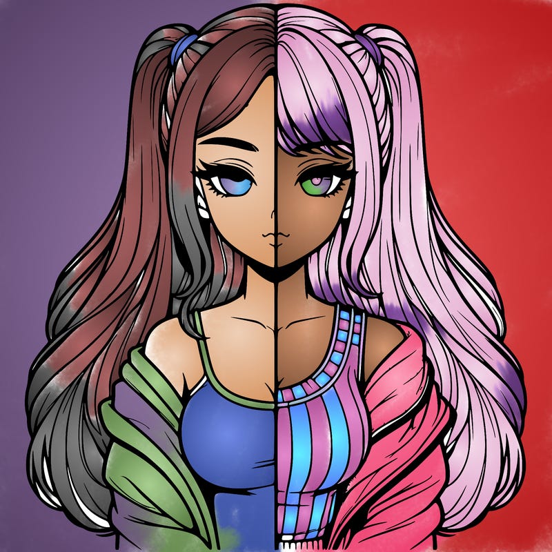 realistic girl split