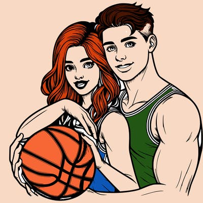 realistic basketball boyfriend and girlfriend