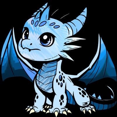 fierce baby night dragon