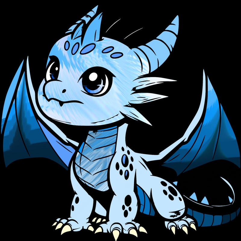 fierce baby night dragon