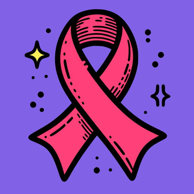 ribbon symbol of national breast cancer awareness month