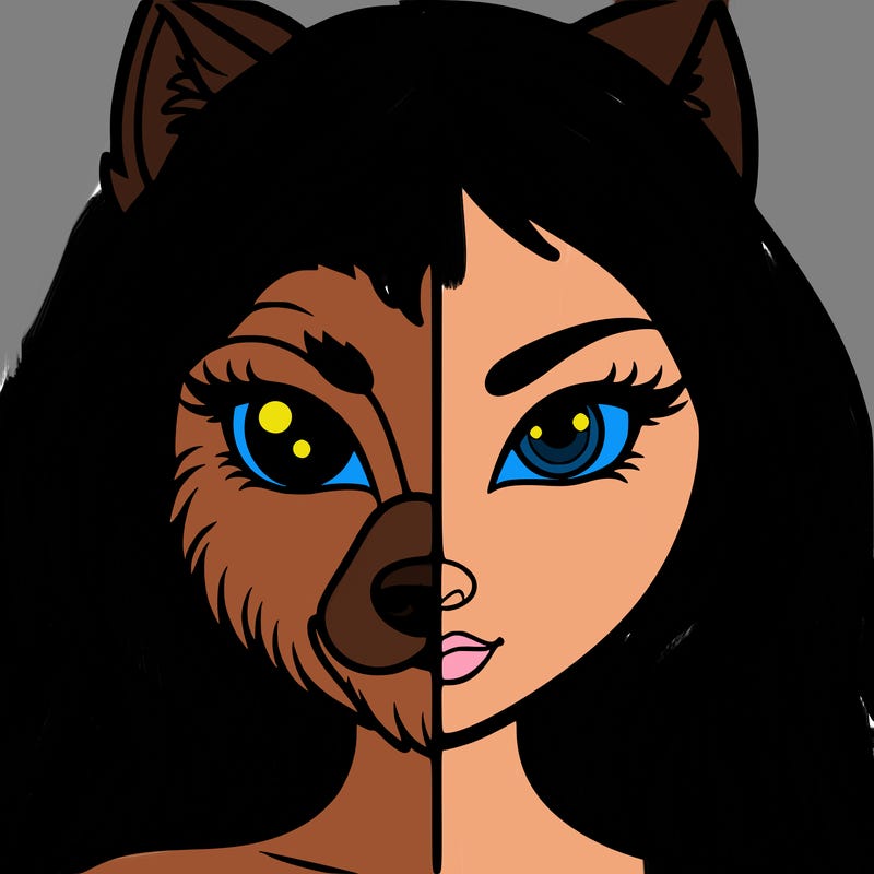 half human half wolf girl