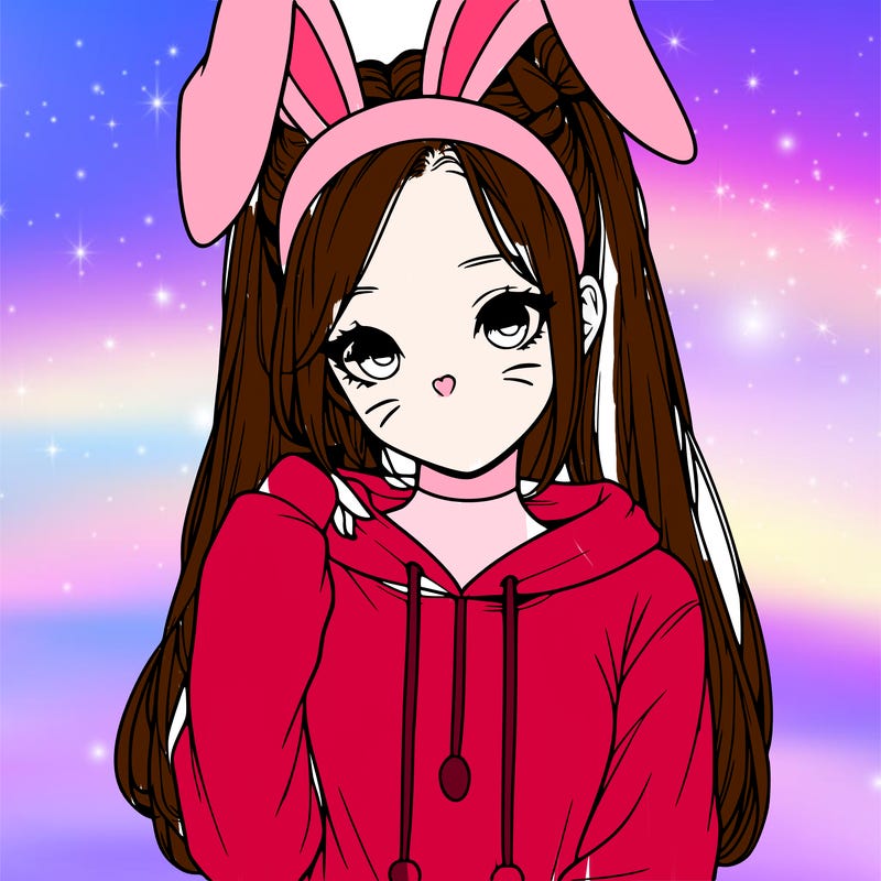 realistic teen girl in a bunny outfit