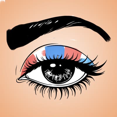 eye closed realistic