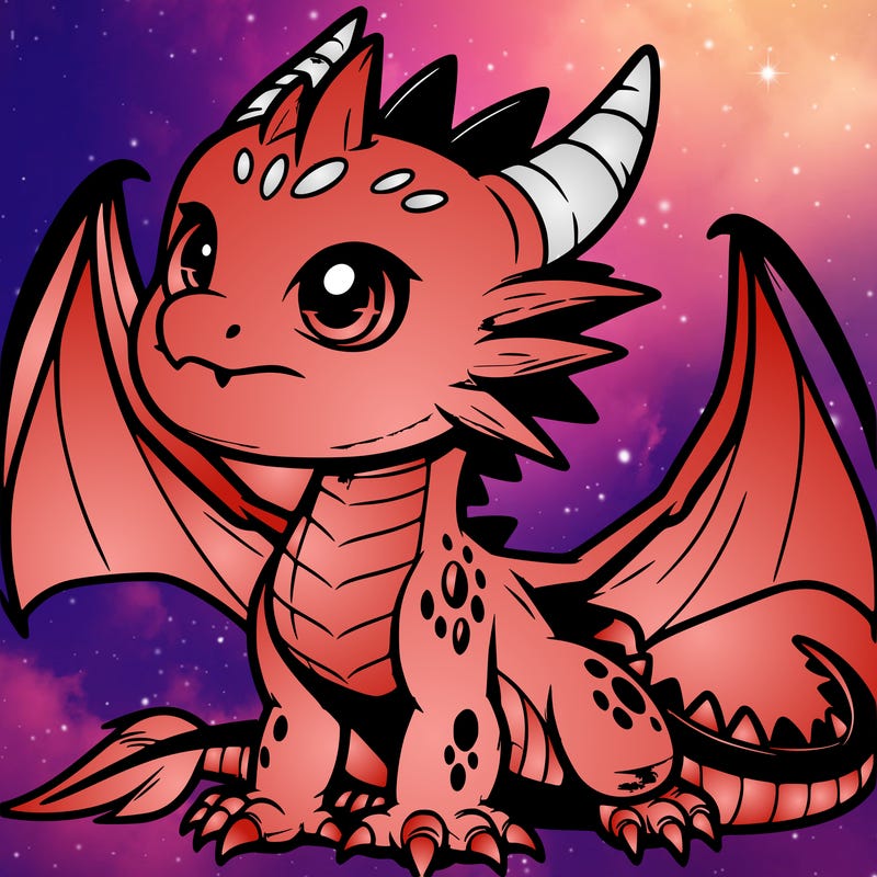 fierce baby night dragon