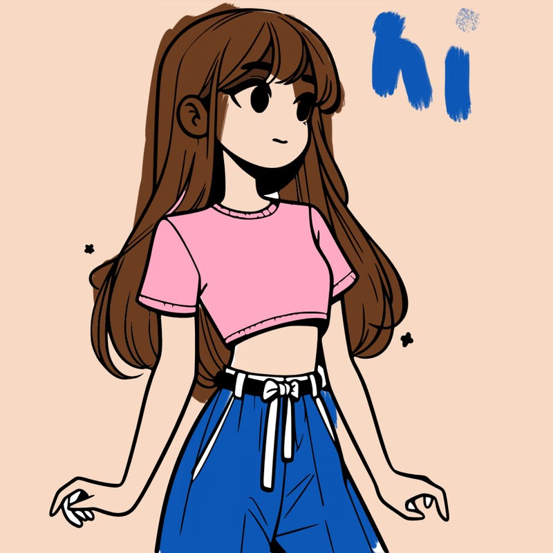 girl in a cute crop top