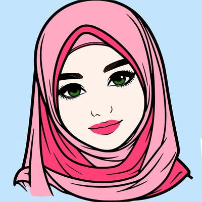 realistic girl with hijap