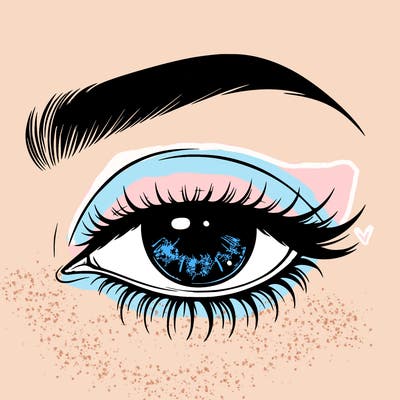 eye closed realistic