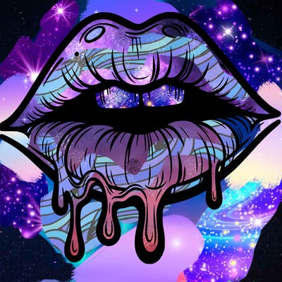 lips that look realistic and drip