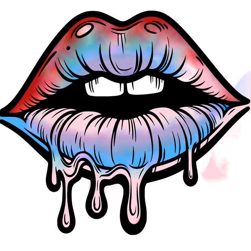 lips that look realistic and drip