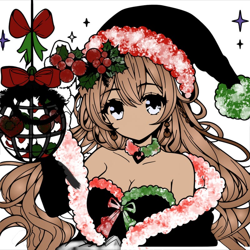 christmas anime girl