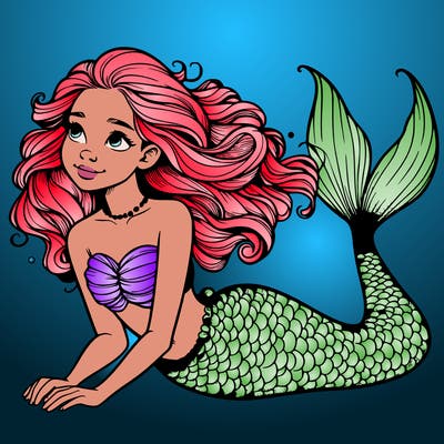 a realistic mermaid