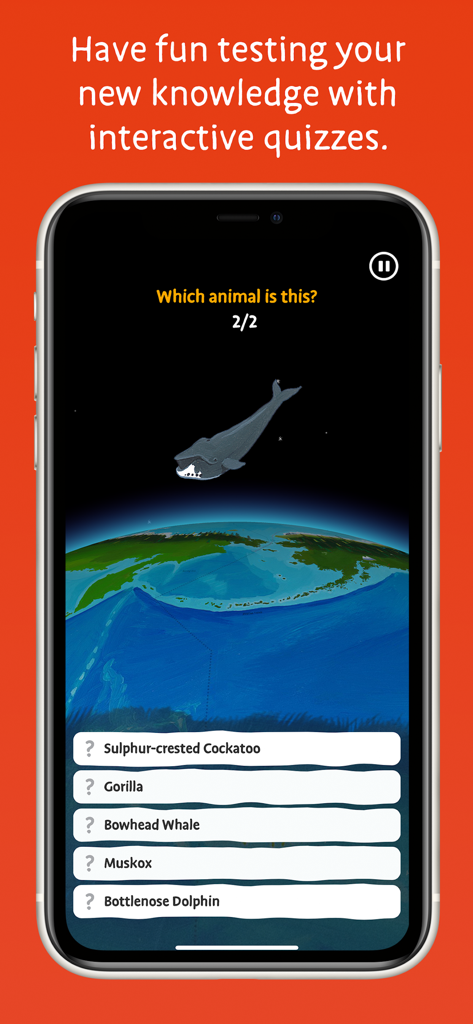 Barefoot World Atlas - Quiz interattivo di identificazione animali di Barefoot World Atlas